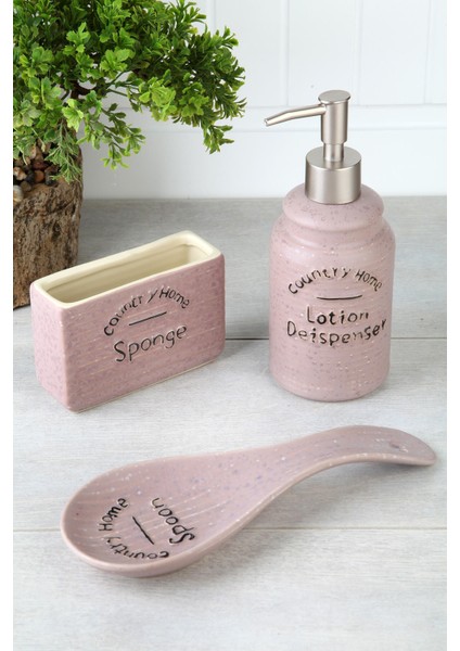 Porselen 3 Parça Lüx Mutfak Seti