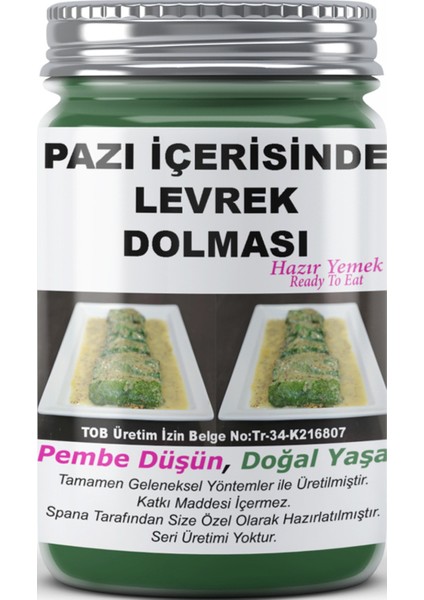 Pazı Içerisinde Levrek Dolması Tekne Kaptanından Ev Yapımı Katkısız 330GR