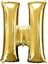 16" Inç 40 cm Folyo Balon Gold Renk ''h'' Harfi 1