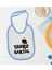 Kids Yavru Kartal Tasarımlı Mavi Bebek Mama Önlüğü-1 1
