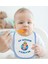 Kids Ep Isterim Tasarımlı Mavi Bebek Mama Önlüğü-4 2