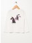 Pullu Ekru Kiz Çocuk T-Shirt Rabbito Girl 1