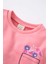 Kız Bebek Bisiklet Yaka Dinozor Baskılı Sweatshirt Z0776A222WN 2