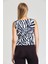 Kolsuz Scuba Krep Bluz | BLZ34333 Zebra Desenli 5