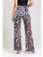 Geniş Paçalı Leopar Desenli Payet Pantolon | PNT32440 Siyah Beyaz Leopar 5