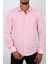 Slim Fit Pembe Renk Erkek Gömlek 1