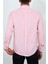 Slim Fit Pembe Renk Erkek Gömlek 4