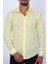 Slim Fit Sarı Renk Erkek Gömlek 1
