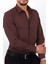 Slim Fit Bordo Renk Erkek Gömlek 3