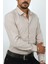 Slim Fit Krem Renk Erkek Gömlek 3