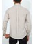Slim Fit Krem Renk Erkek Gömlek 4