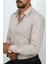 Slim Fit Krem Renk Erkek Gömlek 5