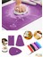 Büyük Silikon Hamur Açma Matı 60X45CM & Hamur Spatula & 3'lü Pasta Dekorasyon Seti 1