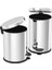 Paslanmaz Çelik (Krom) Pedallı Çöp Kovası 3 Lt 1