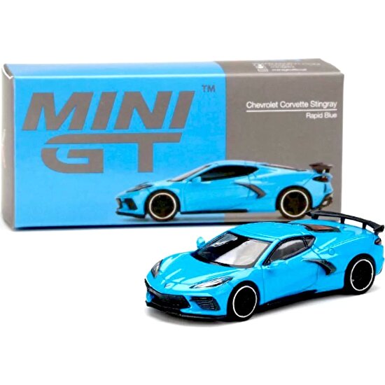 Mini Gt 1:64 Chevrolet Corvette Stingray Rapid Blue
