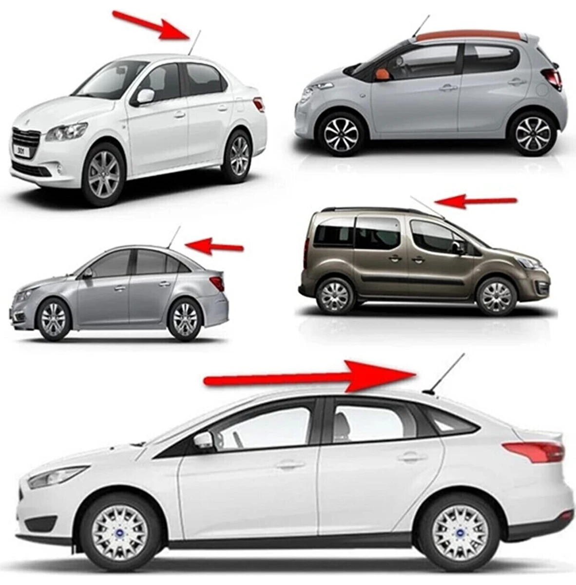 Resim Gardenauto Mercedes Slk R172 Araç Tavan Radio Anteni Fm Çubuk Anten 27CM 