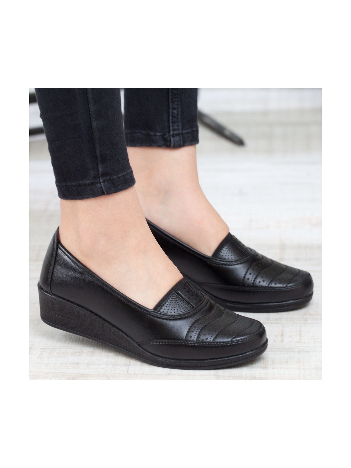 Kaof Shoes Kadın Bordo Anne Babet Ayakkabı Anne Ayakkabısı Kadın Günlük Ayakkabı Kadın Klasik Ayakkabı Anne Ayakkabı Ayzen - Görsel 4