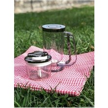 Pratik Hamur Dağıtıcı ve Ipli Rondo Seti Füme Rengi