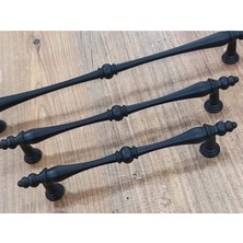 Çınar Rustik Kulp Lüx Mat Siyah Mobilya Mutfak Dolap Kulbu 224MM 3 Adet