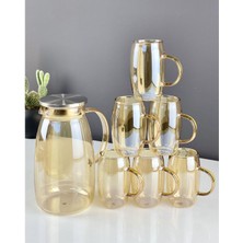 Lüx Gold Luny 7 Parça Sürahi Bardak Seti