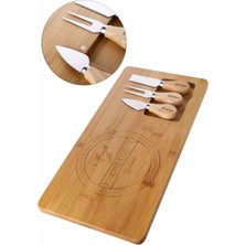 Bambu Lüx Sunumluk ve Özel Bıçak Seti 38 x 18