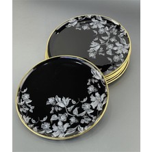 Lüx 6 Lı Cam 26 cm Servis Tabağı