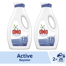 Omo Sıvı Çamaşır Deterjanı Beyazlar İçin 2 x 1,69 lt