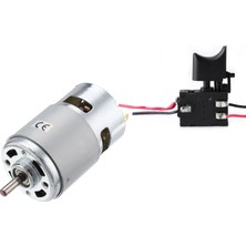 Rs 775 Dc Motor 14.4V 3000 Rpm  ve Elektronik Hız Kontrol Tetik Seti Cnc Uygulama Proje Ödev