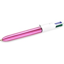 Bic 4 Colours Shine 4 Tükenmez Kalem Pembe Gövde