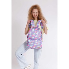 Kaukko Nature Okul Çantası 41X24X18 Lama Mor (K1311)