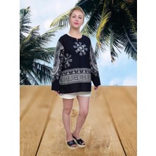 Boutique Venüs Siyah Otantik Tunik & Bluz