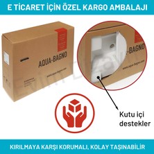 Aqua Bagno "bianzo" Tezgah Üstü Lavabo,batarya Delikli,42 cm Beyaz