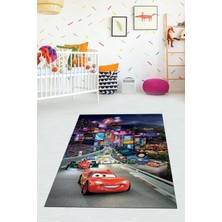 Viyana Home Dijital Baskılı Kaymaz Taban Yıkanabilir Modern Arabalı Çocuk Odası Halısı VHÇ-HP-663