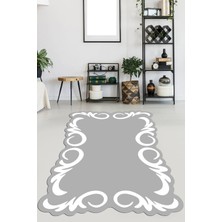 Viyana Home Kaymaz Taban Yıkanabilir Lazer Kesim Salon Halısı Mutfak Halısı Yolluk VHL-HT-868