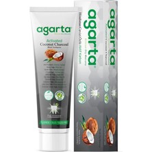 Agarta Doğal Aktif Karbonlu Diş Macunu 100 ml Beyazlatma Etkisiyle Bitkisel Krem Form