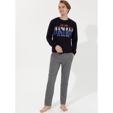 U.S. POLO Assn. Erkek Lacivert Pijama Takımı 18606