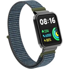 Case 4U Xiaomi Redmi Watch 2 Lite Hasır Kordon Kayış KRD-61 NO6 Denim Blue