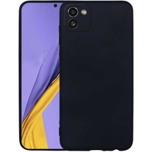 Case 4U Galaxy A03 Kılıf Klasik Mat Renkli Yumuşak Premier Silikon Siyah