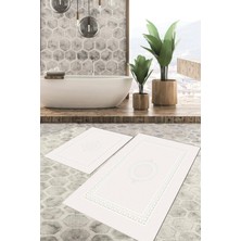Viyana Home Dijital Baskılı Kaymaz Tabanlı Yıkanabilir 2'li Set Banya Halısı Klozet Takımı Paspas VHKZ-HS-564