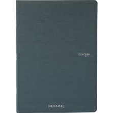 Fabriano : Ecoqua Orginal Tel Zımbalı Çizgili Defter : Koyu Yeşil : A5 (40 Yaprak - 90 Gr)