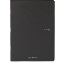 Fabriano : Ecoqua Orginal Tel Zımbalı Kareli Defter : Siyah : A5 (40 Yaprak - 90 Gr)