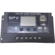 Spv 30 Amper 12V/24V Solar Şarj Kontrol Cihazı / Regülatör