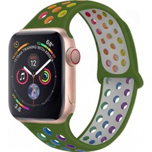 Microcase Huawei Watch Gt2 42 mm Için Delikli Silikon Kordon Kayış - KY12