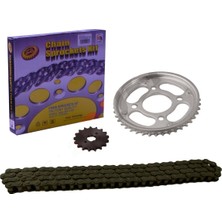 SEVEN KARDEŞLER Honda Cbf 150 Uyumlu Ön-Arka Dişli Zincir Set 428H 128L 15-42T Sfr