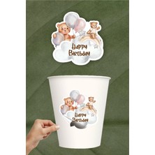 Neşeli Günlerim Ayıcık Sticker  Yapışkanlı Kağıt