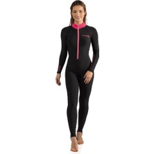Cressi Skin Lady Tek Parça Dalış Elbisesi Black - Pınk 1mm - Xl