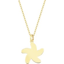 Altın Sepeti Altın Zarif Deniz Yıldızı Kolye