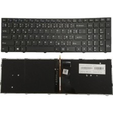 Ni-On Gigabyte P55W V6 P55W V4 Notebook Klavye (Siyah Aydınlatmalı Tr)