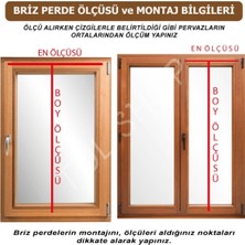 Evihtiyaclarım By ioc Briz Çubuklu Ultra Büzgülü Briz Gümüş Tül Perde Kapı&pencerelere Uygun 2 Kolay Takma Çubuğu