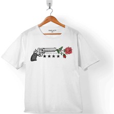 Kendim Seçtim Guns N And Roses Gun Gül ve Kan  Tabanca Çocuk Tişört